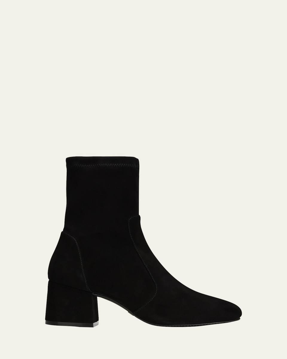 Sleek Suede Sock Booties